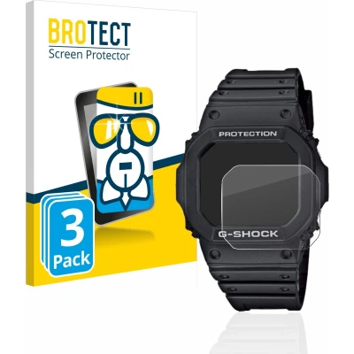 Afbeelding van BROTECT Screenprotector voor Casio G Shock GW M5610 1ER Folie Beschermfolie Beschermglas transparant (3 Stuks)