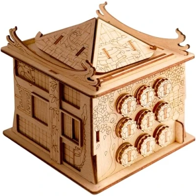 Afbeelding van ESC WELT House of Dragon Raadselbox De Escape Room Ervaring in Handig Formaat Brain Teaser Puzzels Voor Volwassenen En Kinderen Puzzeldozen Met Verborgen Compartiment Puzzelspellen