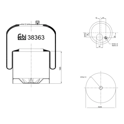 Afbeelding van Febi Bilstein Veerbalg 38363