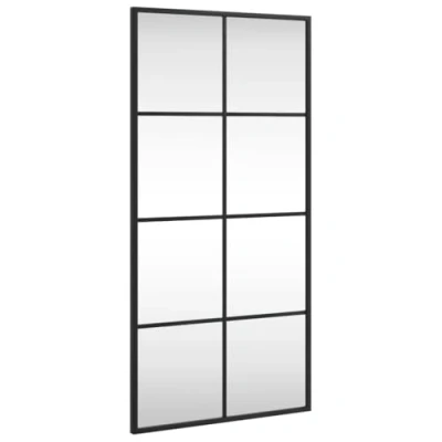 Image de vidaXL Miroir mural noir 40x80 cm rectangulaire fer358644
