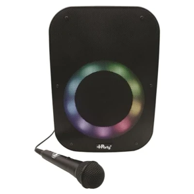 Afbeelding van Lexibook, iParty, Bluetooth® luidspreker met lichteffecten, microfoon, oplaadbare batterij, zwart, K8210