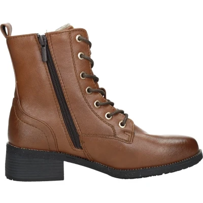 Afbeelding van Mustang Veterschoenen Hoog cognac Maat 36