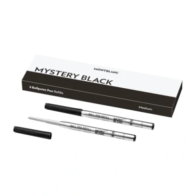 Afbeelding van Navulling voor balpen Montblanc MISTERY BLACK Zwart (2 Stuks)