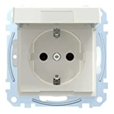 Afbeelding van Merten MEG2314 0319 Wandcontactdoos System M Polar wit