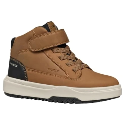 Afbeelding van Geox Bunshee BOY ABX Veterboots voor kinderen, Maat: 30, Tobacco/black Leer en imitatieleer