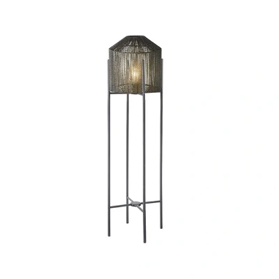 Afbeelding van LABEL51 Vloerlamp Ibiza 150cm Zwart Jute