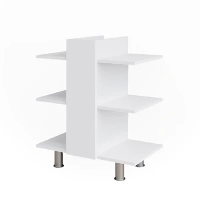 Afbeelding van Vicco Wastafelonderbouw Fynn, Wit, 60 x 70 cm met 6 legplanken