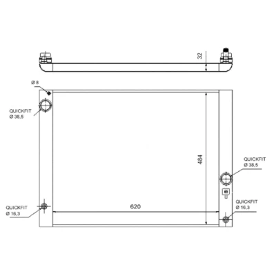 Afbeelding van Radiateur NRF 58320