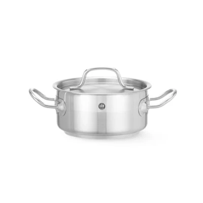 Afbeelding van Hendi Kookpan laag met deksel, RVS, 17,5(b)x24,5(d)x7,5(h)cm, 830000