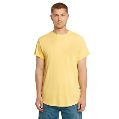 Image de G STAR T shirt Lash pour homme, Jaune (Lt Buff Yellow Gd D16396 2653 h187), S