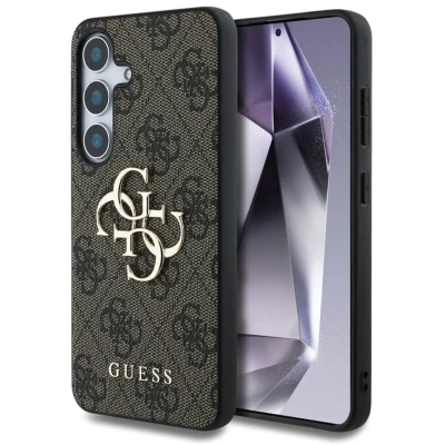 Afbeelding van Guess 4G Metal Logo Backcover voor de Samsung Galaxy S25 Plus Brown