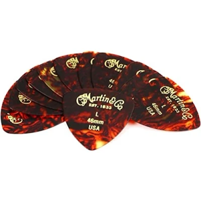 Afbeelding van Martin Faux Tortoise Plectrum 346 0.46 mm 12 pack