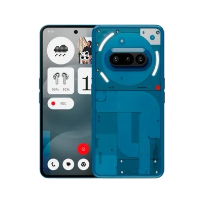 Afbeelding van Nothing Phone (3a) 5G smartphone dual SIM RAM 12 GB / intern geheugen 256 OLED scherm 6.77&quot; 2392 x 1080 pixels (120 Hz) 3x achtercamera&#039;s 50 MP, 8 MP front camera 32 blauw