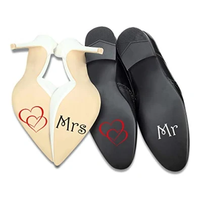 Afbeelding van schoenen stickerset bruiloft stickers voor