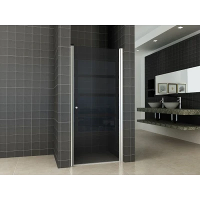 Afbeelding van Wiesbaden nisdeur met profiel 900x2000 8mm NANO rookglas