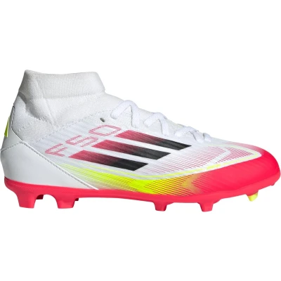 Afbeelding van adidas Performance F50 League Mid Firm / Multi Ground Voetbalschoenen Kids Kinderen Wit 33 1/2