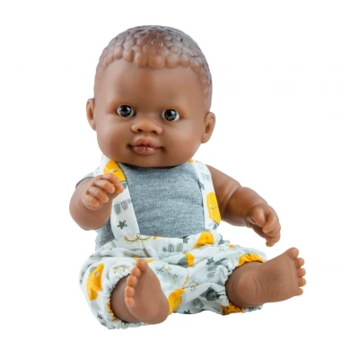 Afbeelding van Paola Reina pop puppegie donkere jongen Olmo 21cm