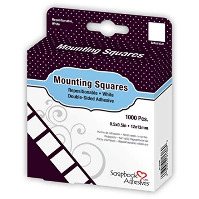 Afbeelding van SCRAPBOOK ADHESIVES BY 3L 01606 bevestigingsvierkanten, 1,3 x cm, wit, 1000 stuks