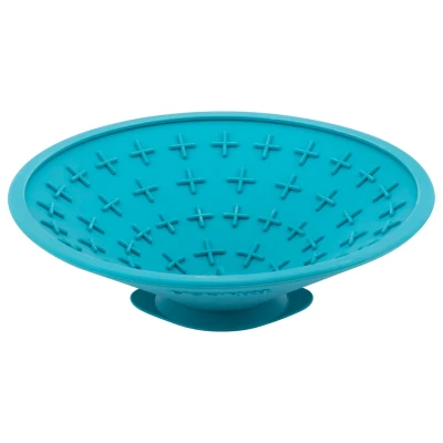 Afbeelding van Lickimat Splash Likmat Voor Aan De Wand Handig In Douche Ø20x8 cm Hondenvoerbak Turquoise