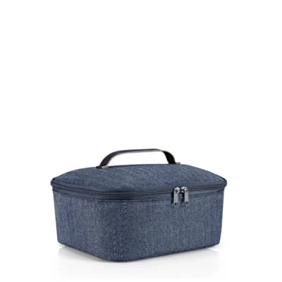 Afbeelding van Reisenthel Coolerbag M Pocket Koeltas 4,5L Herringbone Donkerblauw