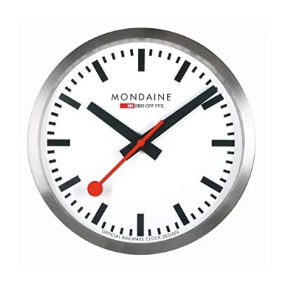 Afbeelding van Wandklok 40cm wit aluminium