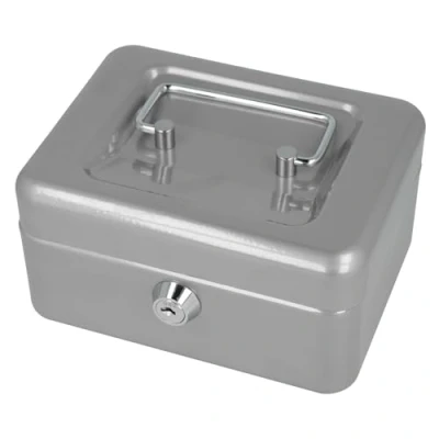 Afbeelding van Westcott Ac E51000 Zi Geldkist 152X120X79Mm Zilver, Kunststof Inzet Met 6 Vakken
