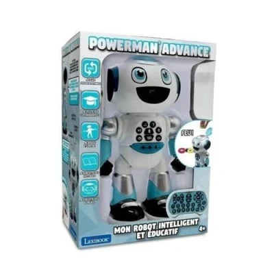Image de Powerman Robot Programmable avec Quiz, Musique, Jeux, lancer de disque, histoires et télécommande (Français)