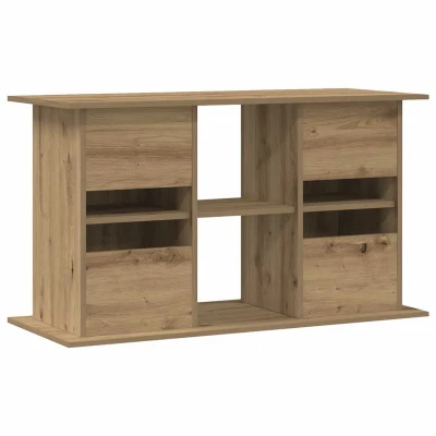 Afbeelding van vidaXL Aquariumstandaard 101x41x58 cm bewerkt hout artisanaal eiken