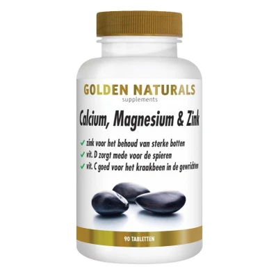 Afbeelding van Calcium, Magnesium &amp; Zink 90 Vegetarische Tabletten