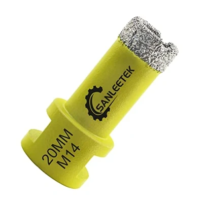 Afbeelding van Diamantboor, tegels, 20 mm, SANLEETEK vacuüm gesoldeerd, gatenzaag, diamant, voor keramiek, porselein, marmer, graniet, droog boren M14 schroefdraad