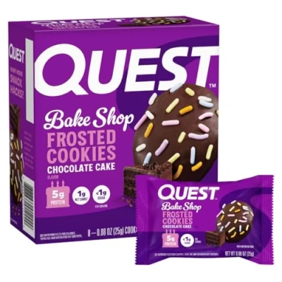 Afbeelding van Quest Frosted Cookies Chocolate Cake (8 stuks)