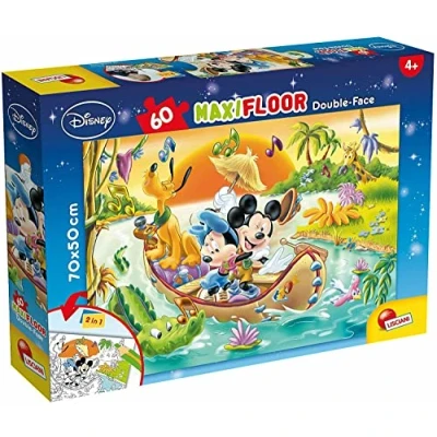 Afbeelding van Puzzel Dwustronne Maxi 60 Myszka Mickey