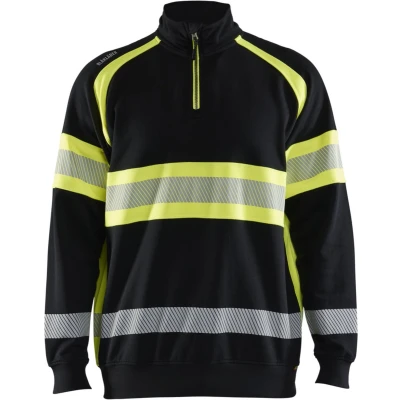 Afbeelding van Blaklader 3553 1158 High Vis Sweater Zwart/High Geel