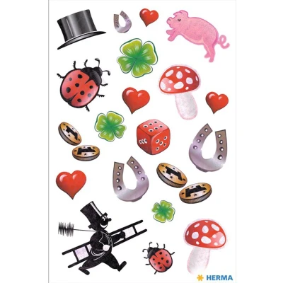 Afbeelding van HERMA 3815 Stickers Décor Lieveheersbeestjes en bloem
