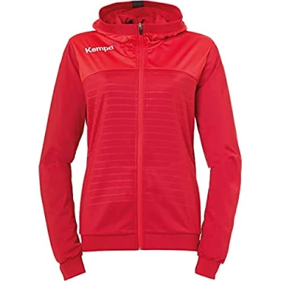 Afbeelding van Kempa Emotion 2.0 Jas met Capuchon Dames Chili Rood Maat XS