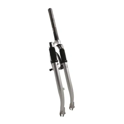 Afbeelding van Verende voorvork 28&quot; met 1 1/8&quot; vorkbuis V brake en trommelremnok zilver