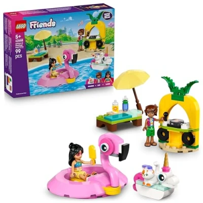 Image de LEGO® Friends 42658 Fête dans la piscine avec les bouées licorne et flamant rose