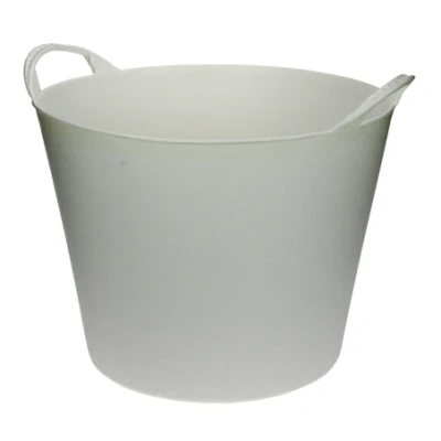 Afbeelding van Flexibele tuinmand 42 liter wit
