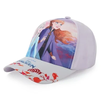 Afbeelding van Frozen 2 pet met klep Anna en Elsa, Lichtroze