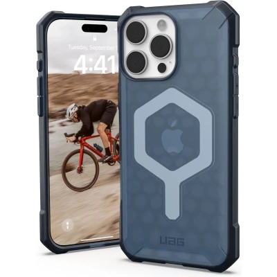 Afbeelding van UAG Essential Armor Hoesje Geschikt voor Apple iPhone 16 Pro Max Compatibel met MagSafe Back Cover Blauw