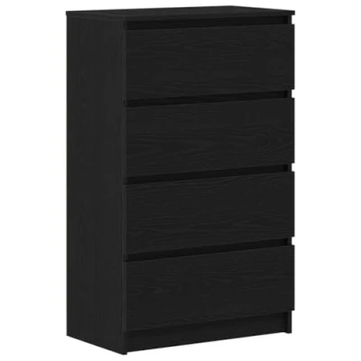 Image de vidaXL Buffet chêne noir 60x35x98,5 cm bois d&#039;ingénierie861992