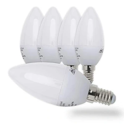 Afbeelding van B.K.Licht LED Lichtbron set van 5 met E14 5W 3.000K warm wit licht lampjes lampen gloeilampen reflectorlamp