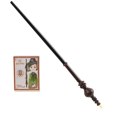 Afbeelding van Wizarding World Harry Potter toverstaf van Minerva Anderling 30 cm met verzamelbare spreukenkaart