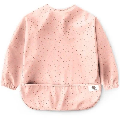 Afbeelding van Bubba Bear Slabbetje met mouwen Wasbaar Babyslabbetje mouwen, Roze confetti