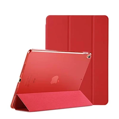 Afbeelding van ProCase Ultradunne en lichte hoes met doorschijnende achterkant voor iPad Air 3e 10,5 inch 2019/iPad Pro 2017 rood