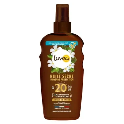 Afbeelding van 2x Lovea Sun Dry Oil Spray Zonnebrand SPF 20 150 ml