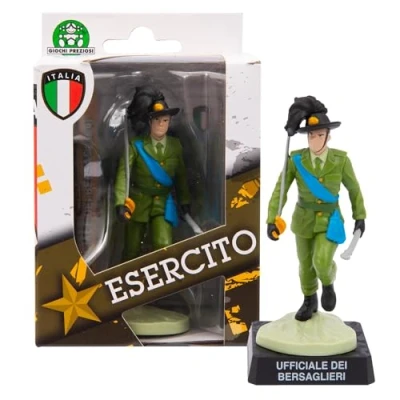Afbeelding van Giochi Preziosi Italiaans leger Officiële figuur van 8 cm die zeer gedetailleerde doelen in uniform en divisie vertegenwoordigt, voor kinderen vanaf 3 jaar Eer20B00