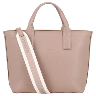 Afbeelding van Tommy Hilfiger Logotape MINI TOTE Handtas, Dames, Maat: One Size, Coastal taupe