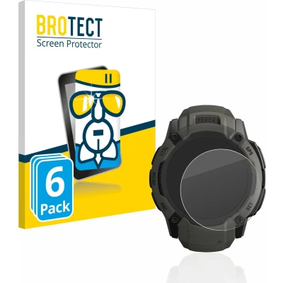 Afbeelding van BROTECT Screenprotector voor Garmin Instinct 2X Solar Folie Beschermfolie Beschermglas transparant (6 Stuks)