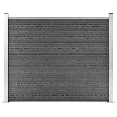 Afbeelding van Schuttingpaneel 180x146 cm HKC zwart